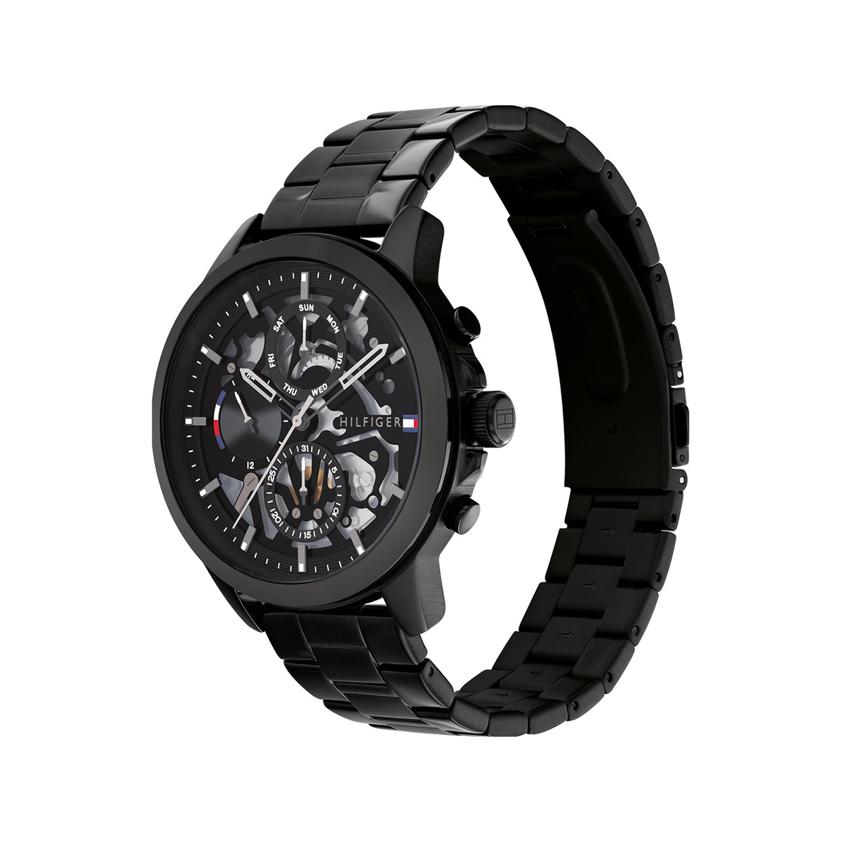 Montre Tommy Hilfiger homme bracelet acier noir