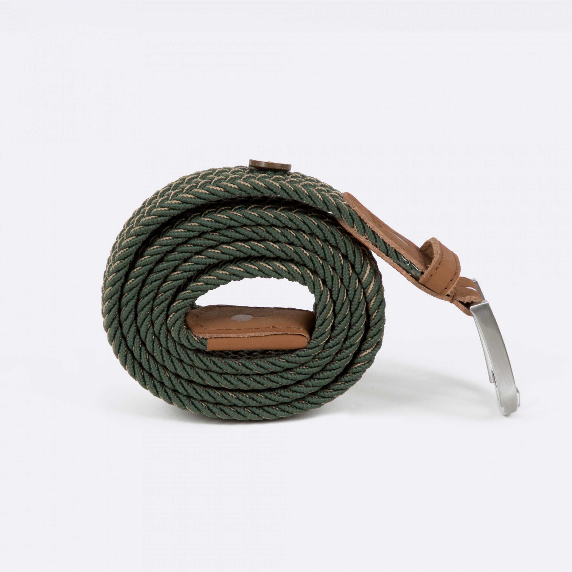 Ceinture kaki & beige kaki & beige - modèle Belt
