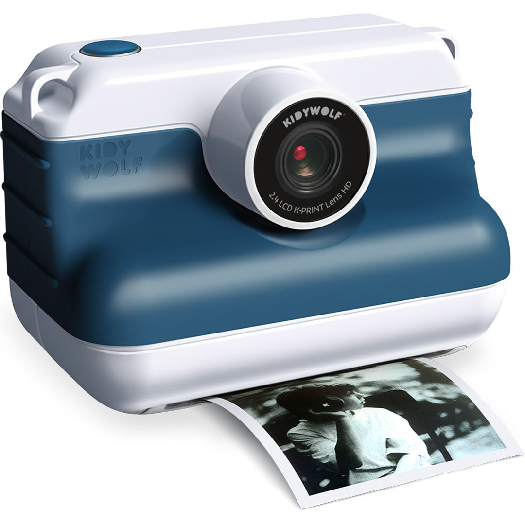 kidywolf kindercamera met thermische printer k-print - blauw