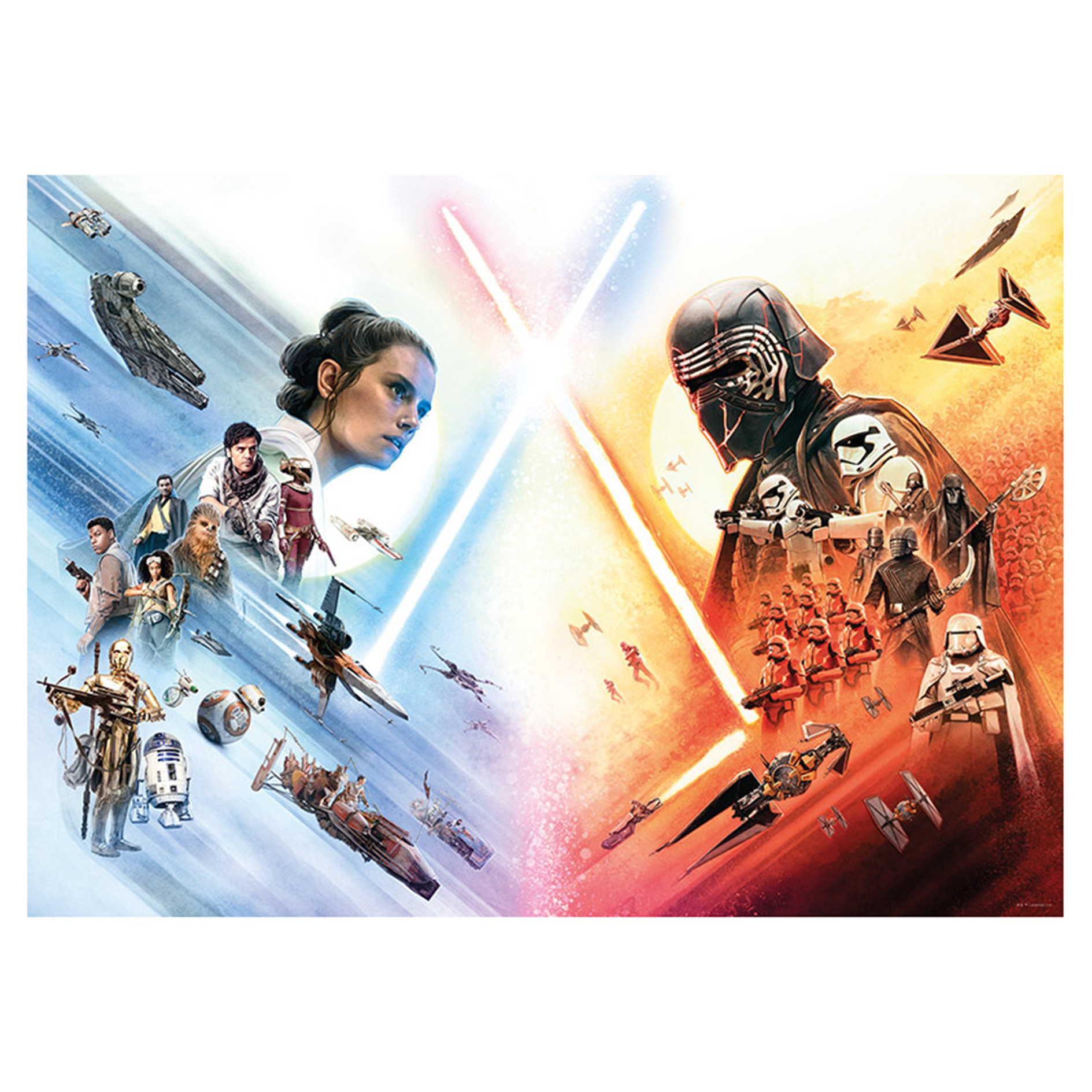 Wandbild STAR WARS MOVIE POSTER - bunt - 70x50 cm