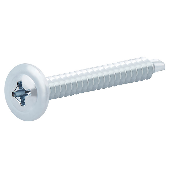 Vis zinguée autoperceuses à tête à collerette, 4,2x32 mm - 25 pièces