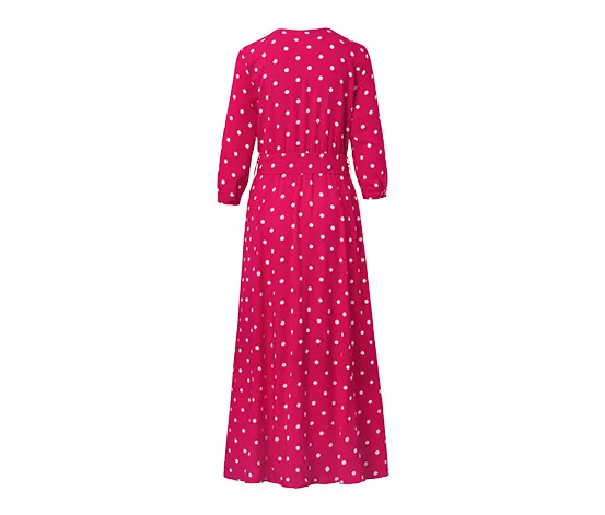 Gepunktetes Kleid in Wickeloptik