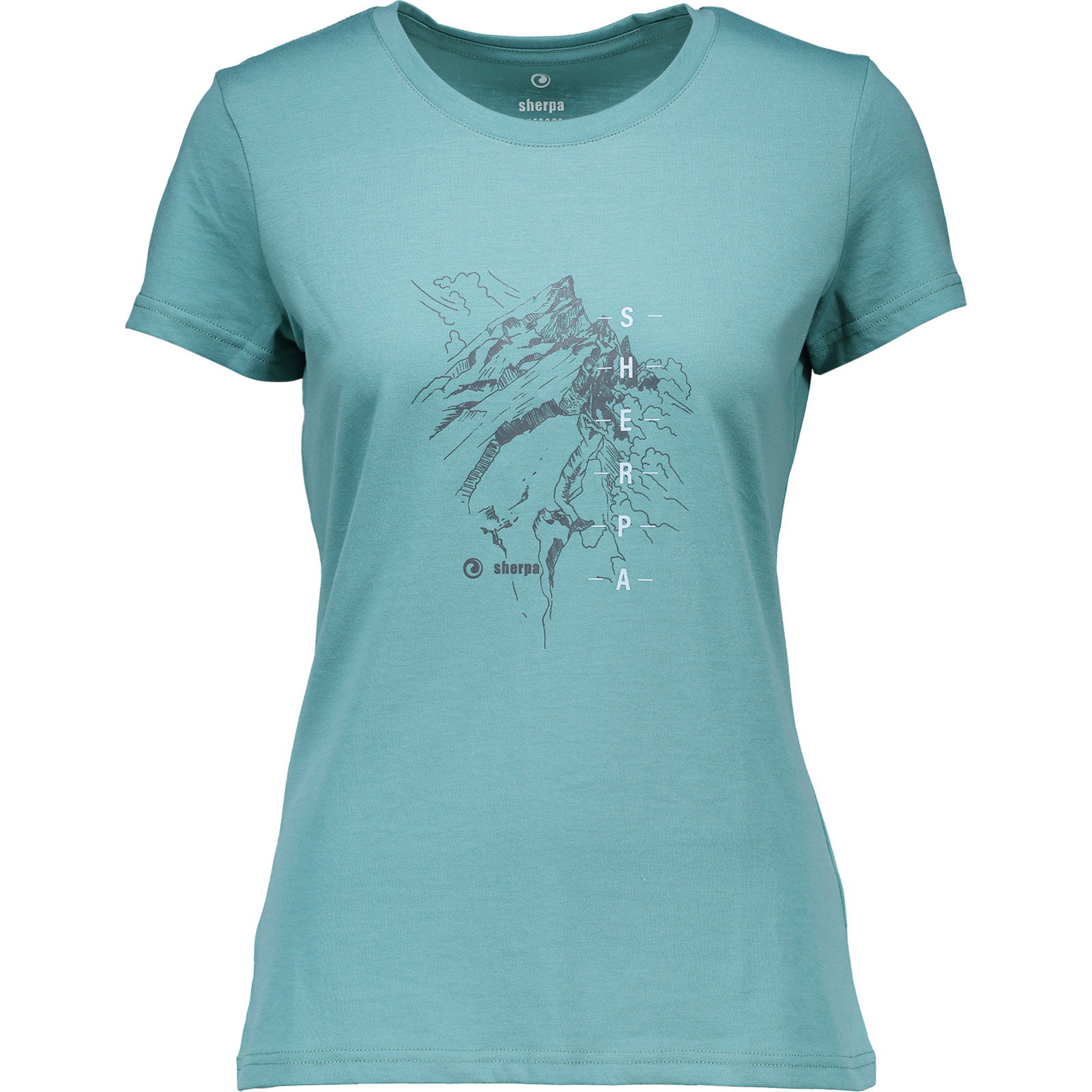 Sherpa Damen-T-Shirt Chenmo graphic XS, hellgrün