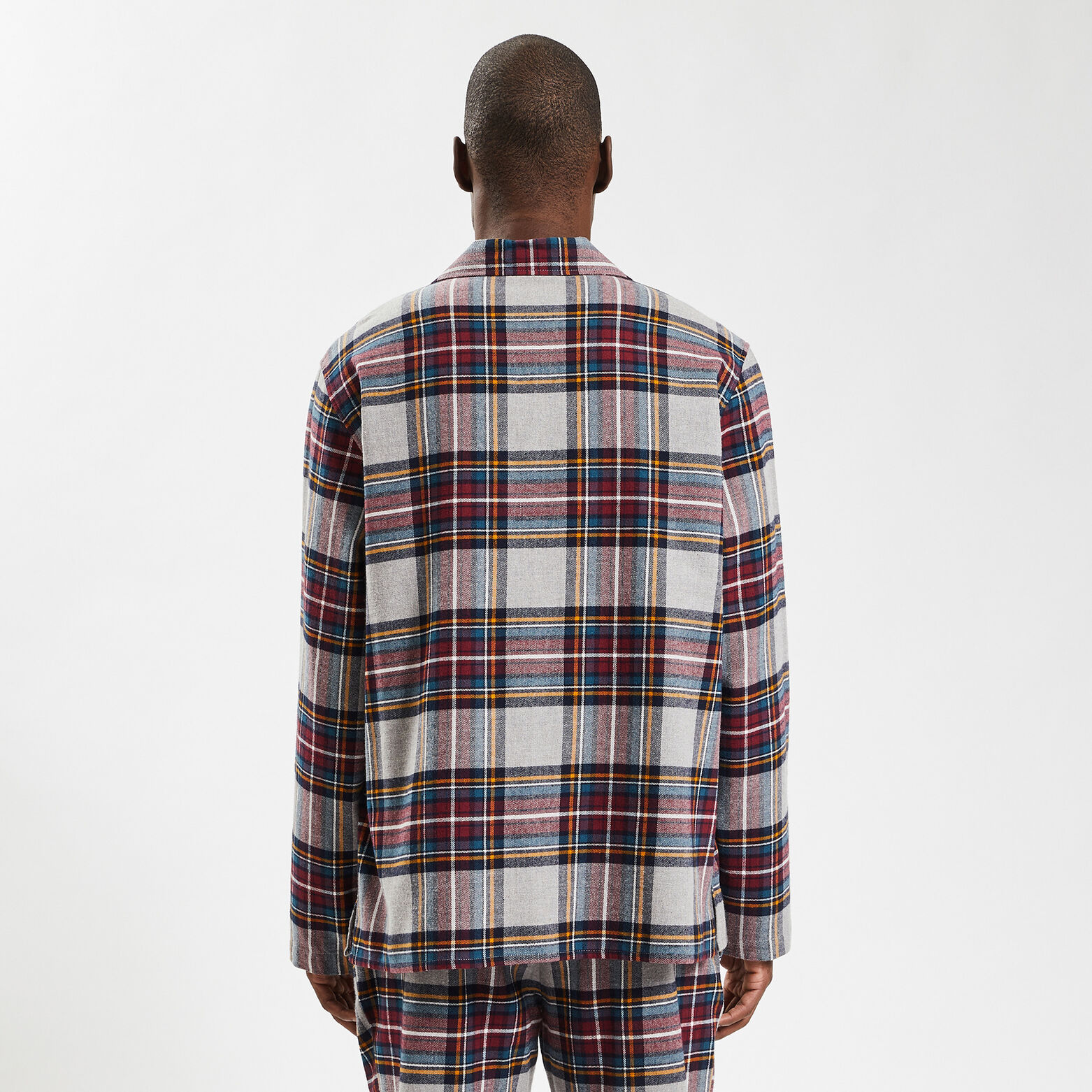 Chemise de pyjama à carreaux Multicolore