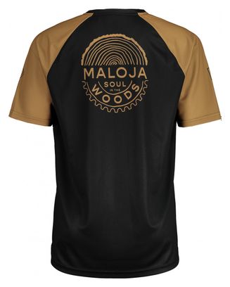 Maillot Manches Courtes Maloja StachelbeereM. Noir