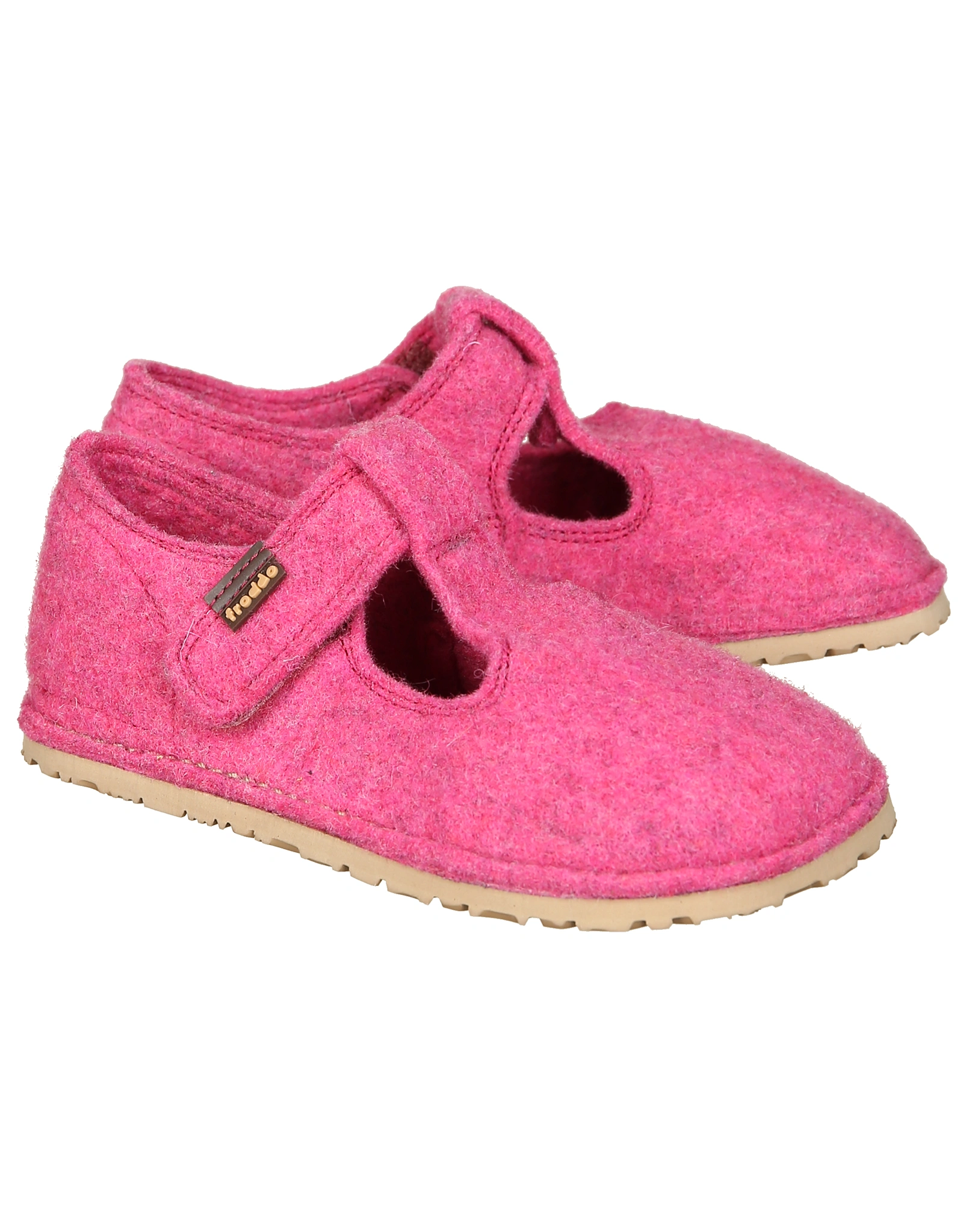 Hausschuhe FLEXY WOOLY BAREFOOT in fuxia