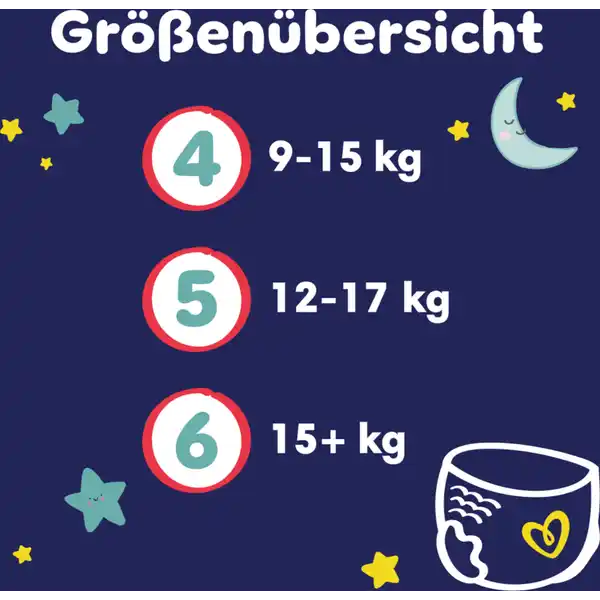 Baby dry Windeln Night Pants Gr. 5 (12-17 kg) Monatsbox