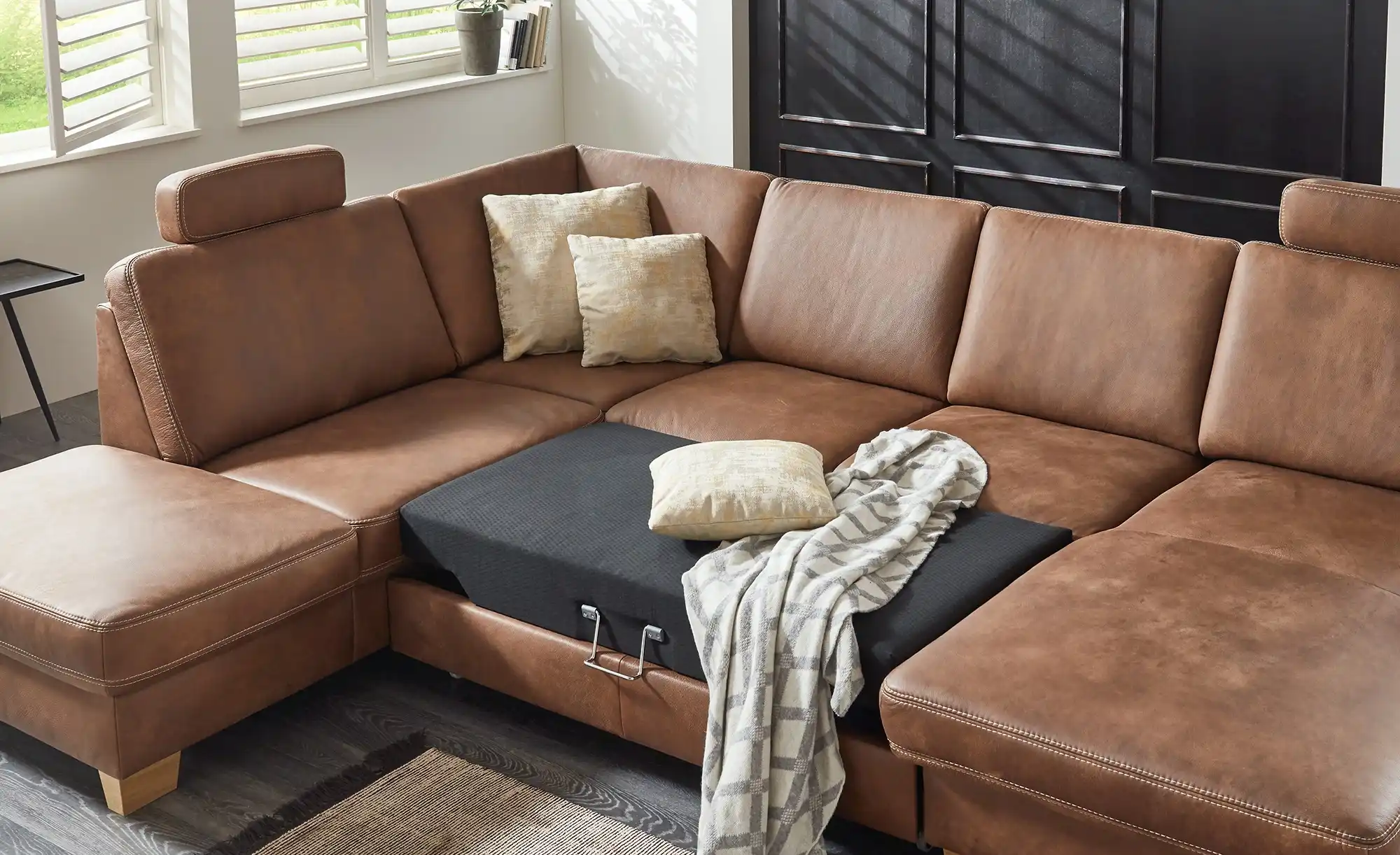 meinSofa Wohnlandschaft Leder Samu