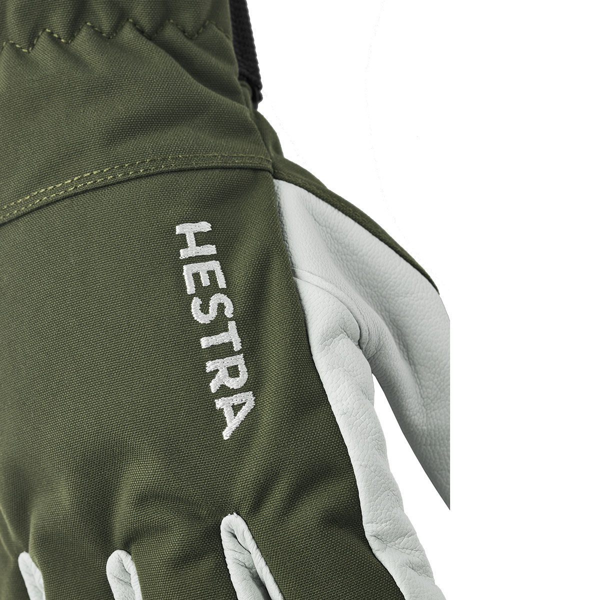 Hestra Army Leather Heli 5-Finger Skihandschuhe olive