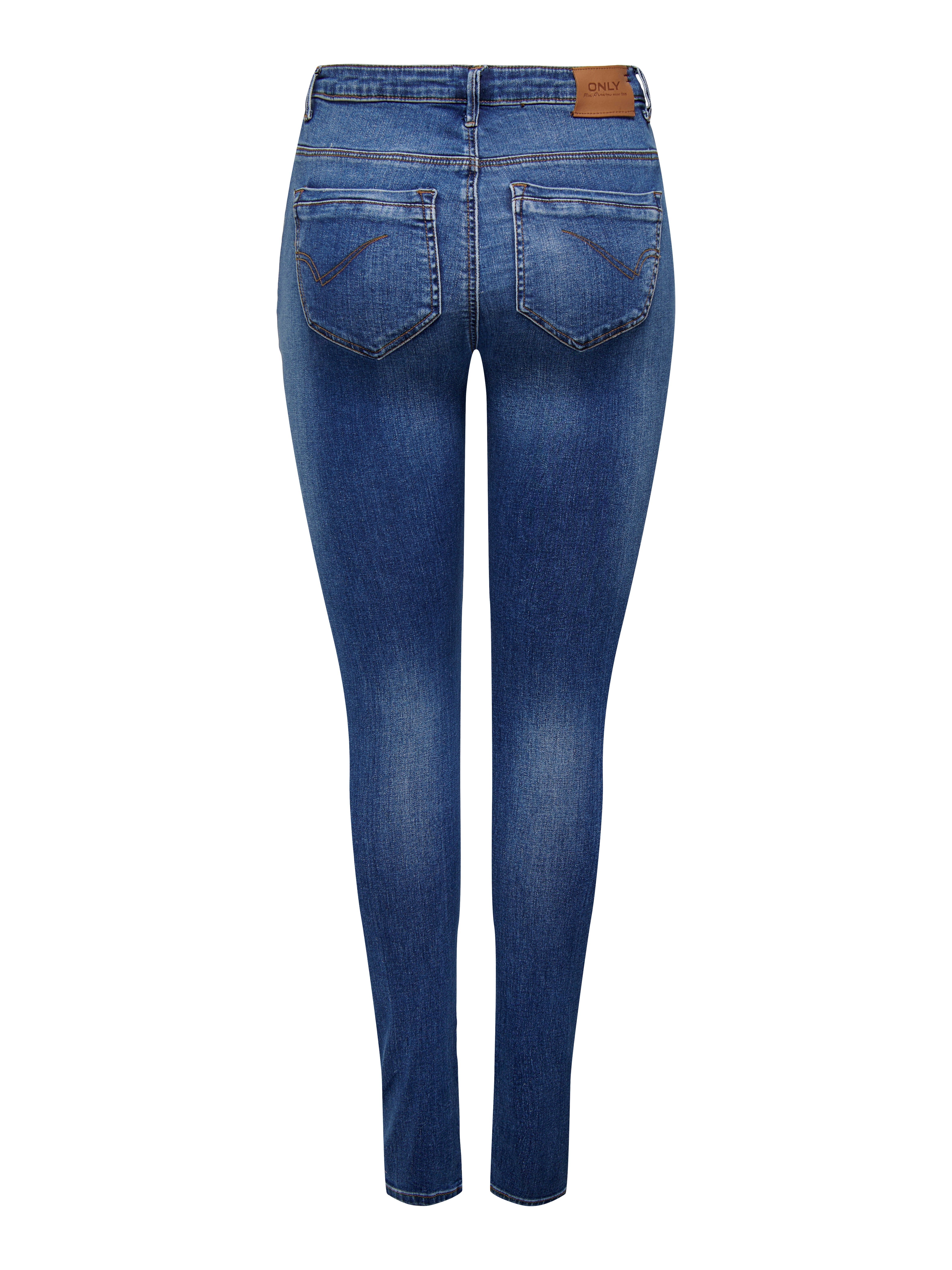 ONLPAOLA Hohe Taille Skinny Fit Jeans Medium Blue Denim