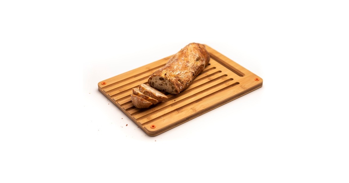 FiskarsFunctional Form Bamboe broodsnijplank  (Houtkleur, FSC-gecertificeerd bamboe | met gegleufde kant)