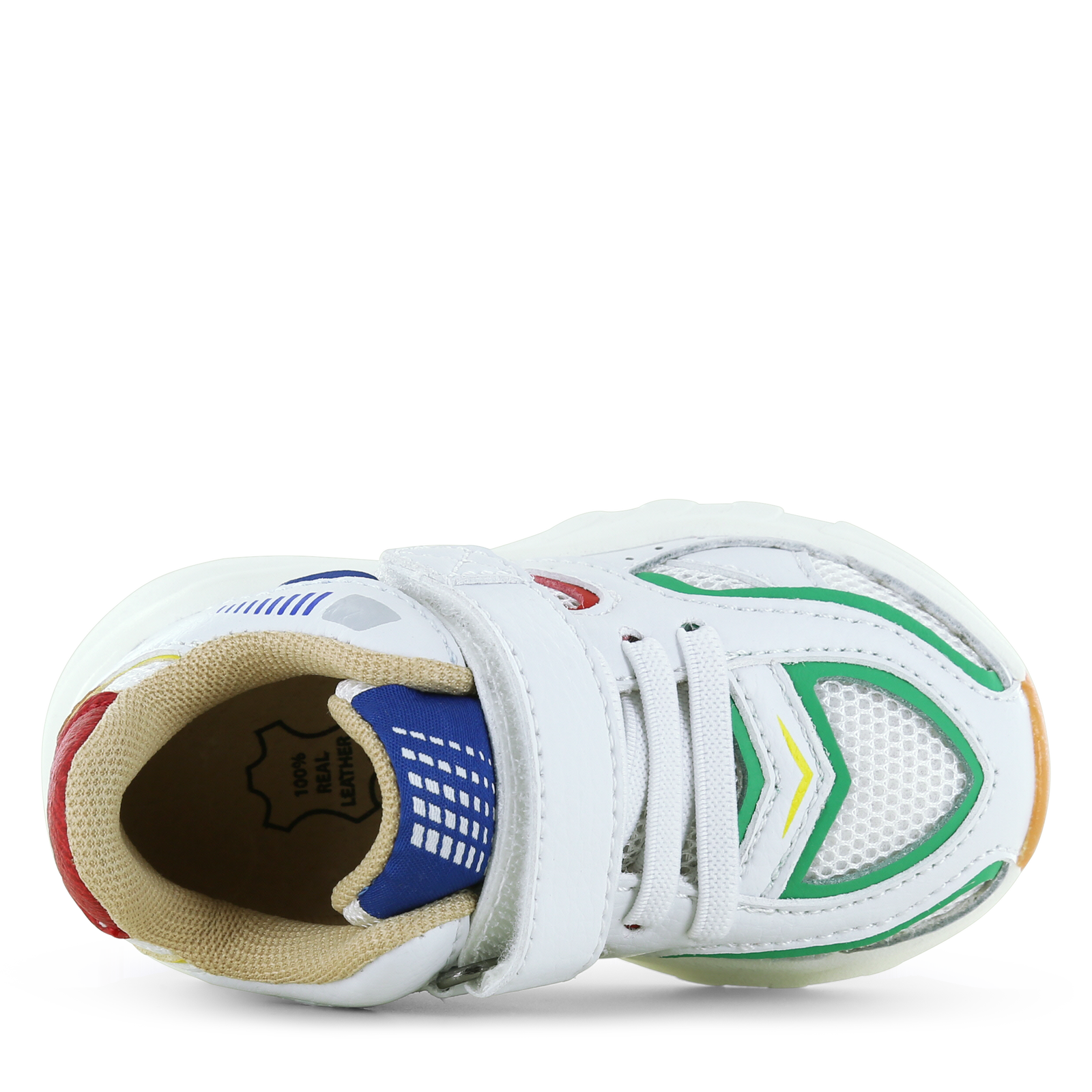 Shoesme sportief wit sneakertje met kleurrijke details  | Sale
