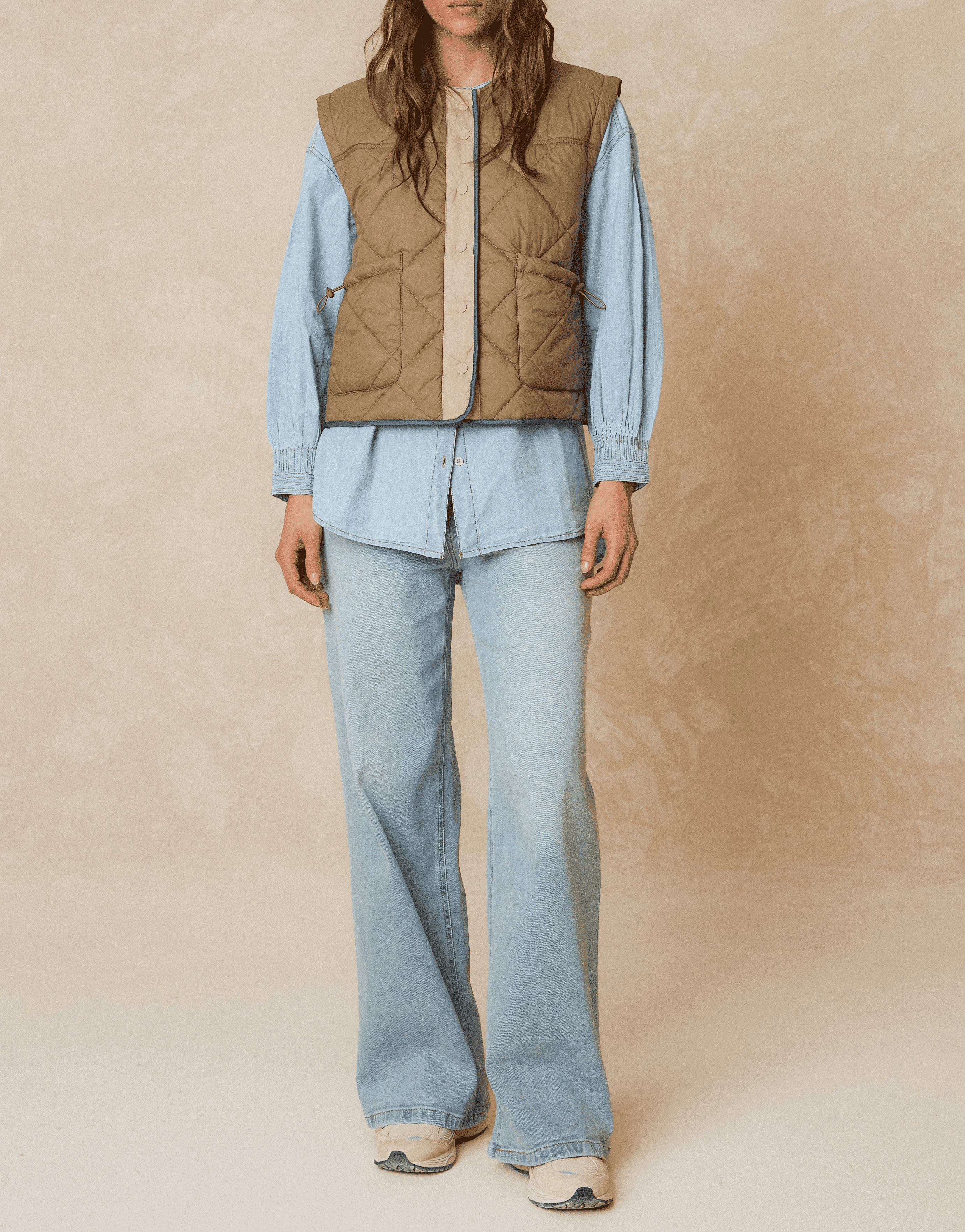 Veste col rond| Vert