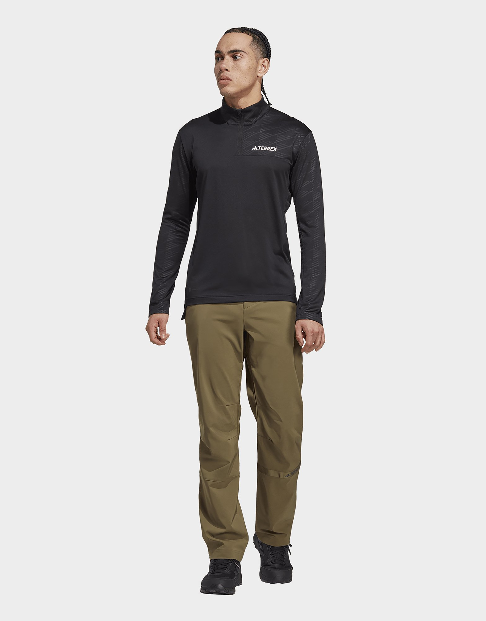 adidas T-shirt manches longues à demi-zip Terrex Multi