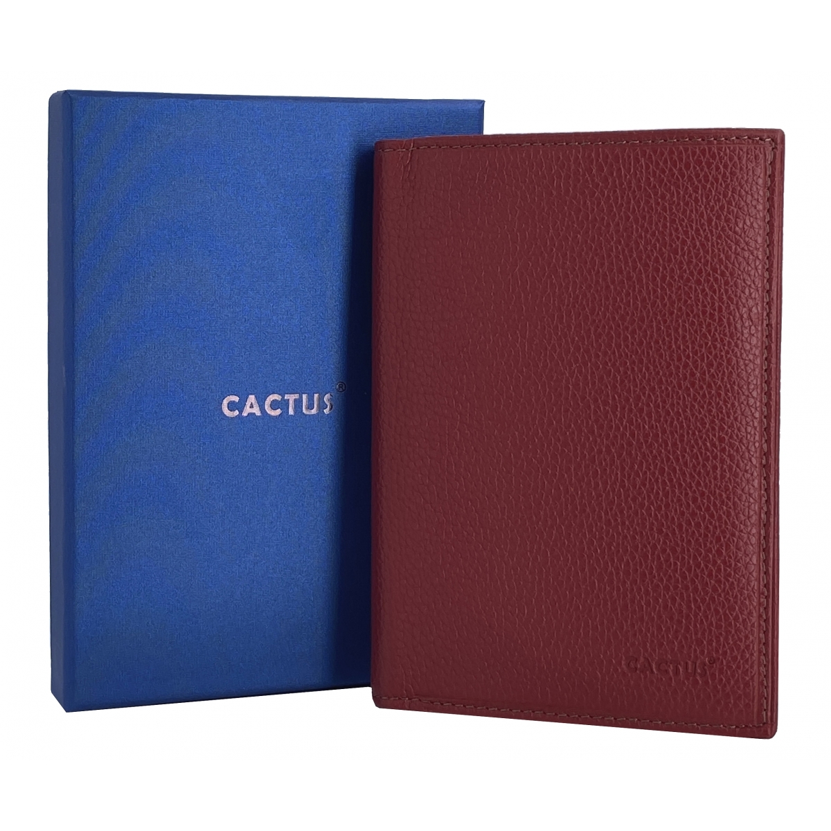 Cactus Portefeuille cuir de vachette anti-RFID Cactus