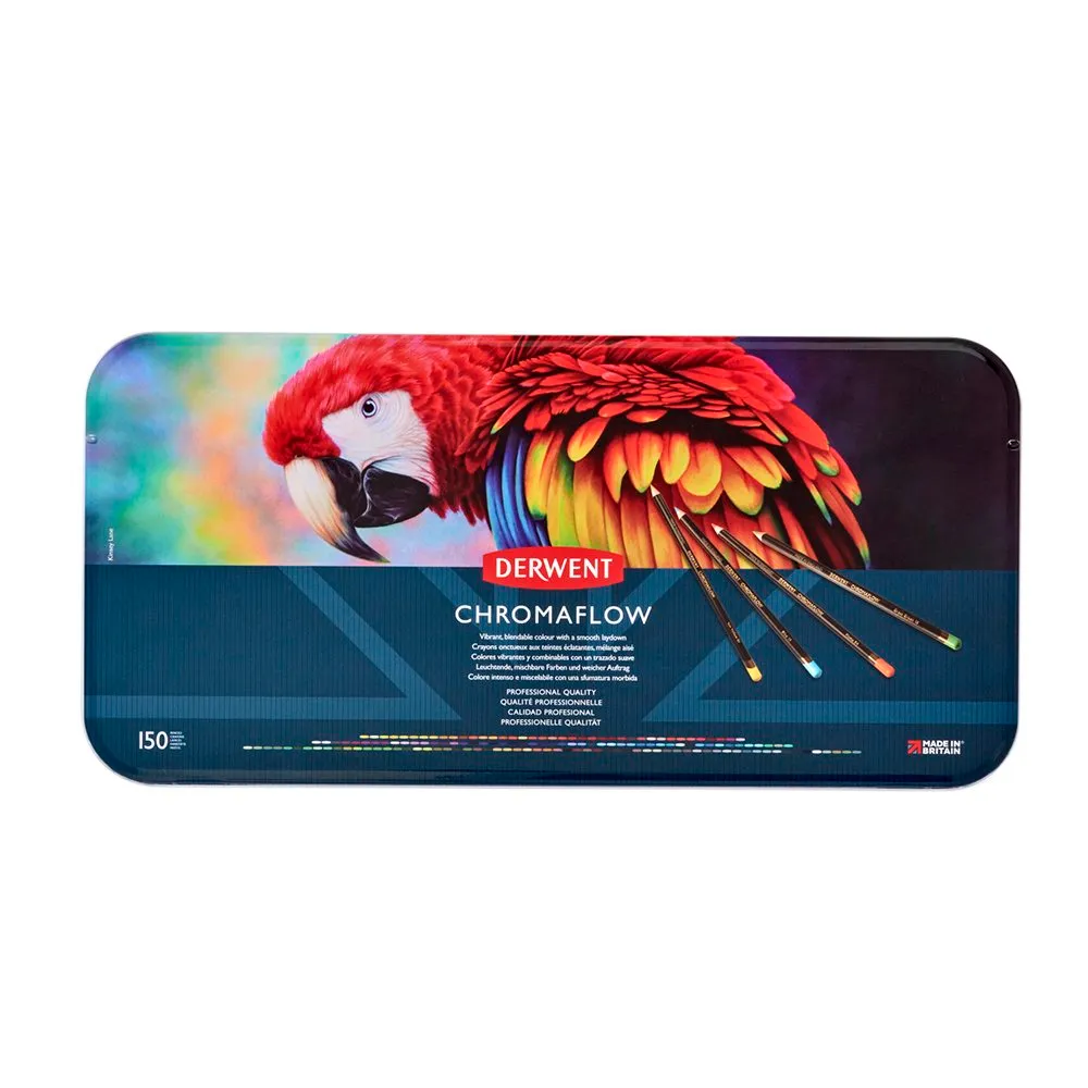 Derwent Chromaflow Pencil 150 stk. i tinæske