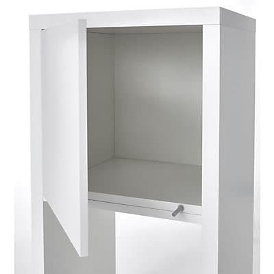 Bloc-porte carré Mixxit L. 33 cm, blanc