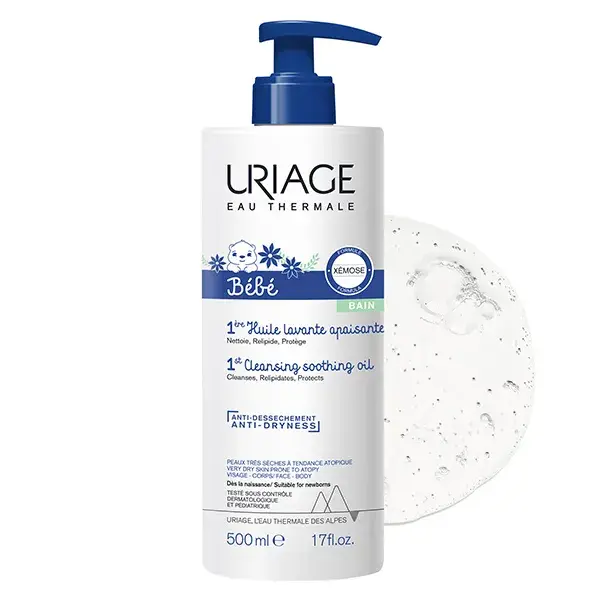 Uriage Baby 1st Óleo de Limpeza Suavizante e Anti-Irritação 500ml