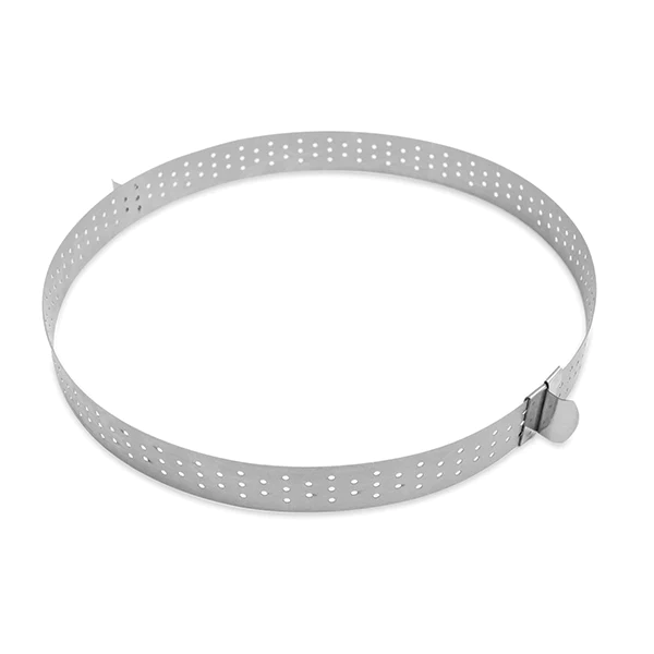 Cercle à tarte extensible perforé en inox Scrapcooking