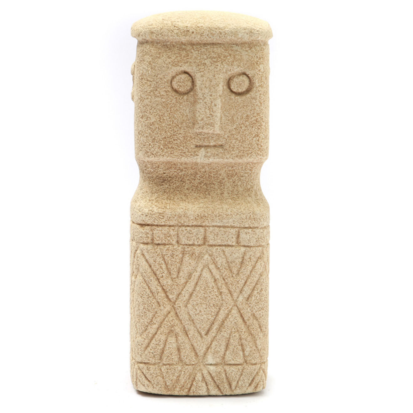 Bazar Bizar Statue de pierre Sumba naturel - 7x5x18 cm