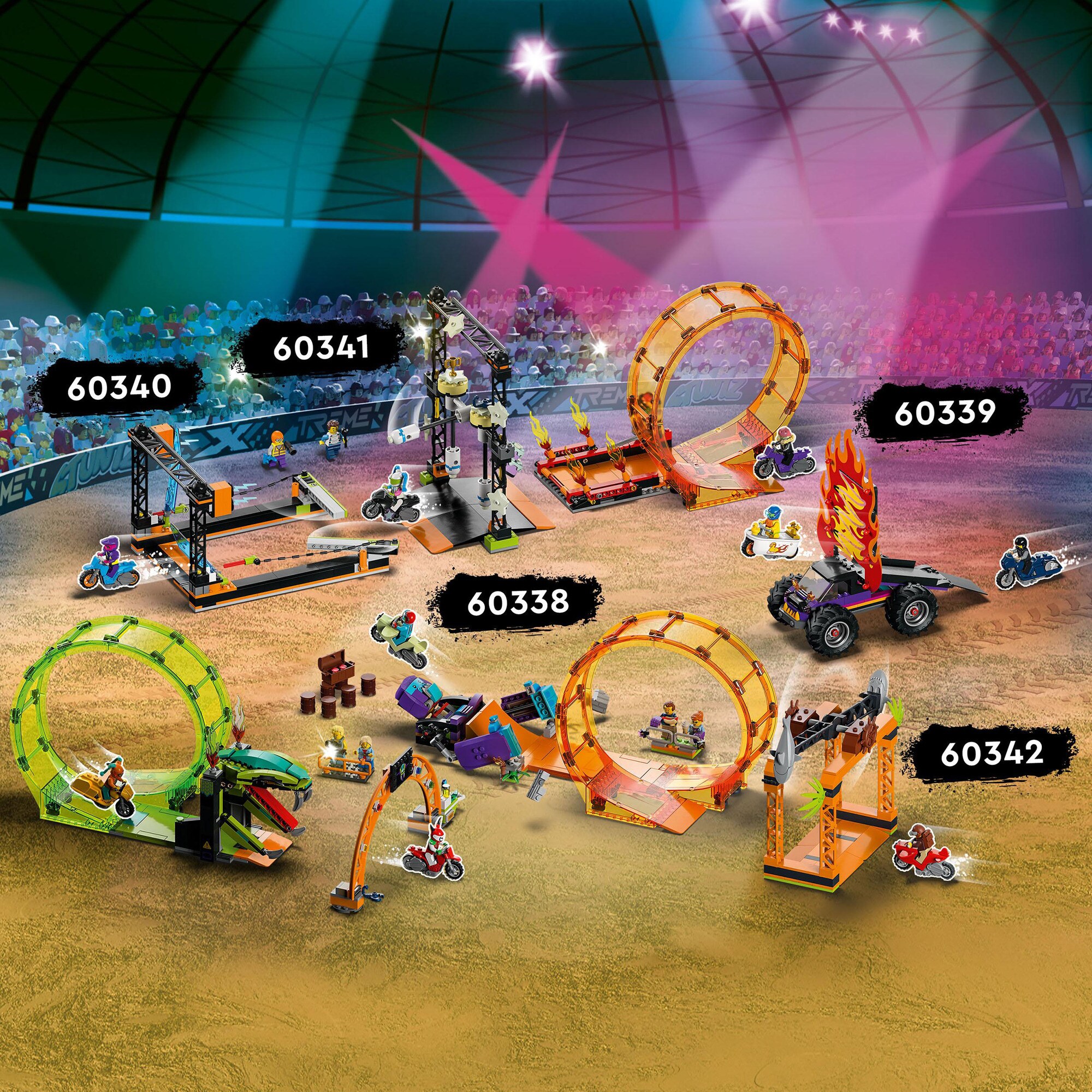 LEGO Konstruktionsspielzeug City Stuntz Schimpansen-Stuntlooping