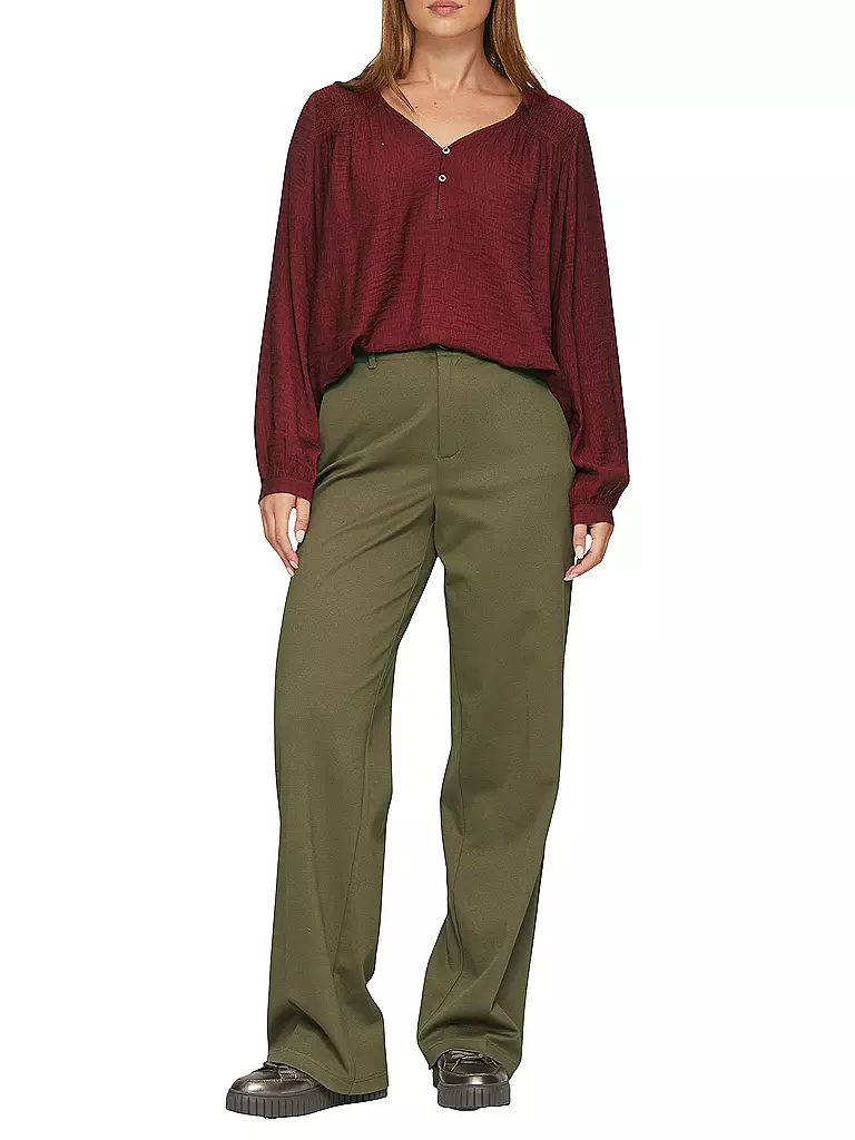 S.OLIVER Bluse dunkelrot