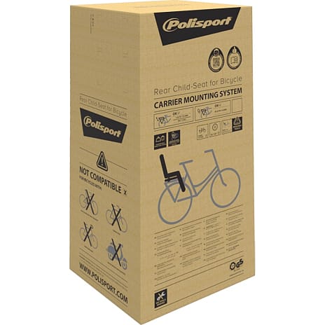 Polisport Joy cykelstol - cremefarvet