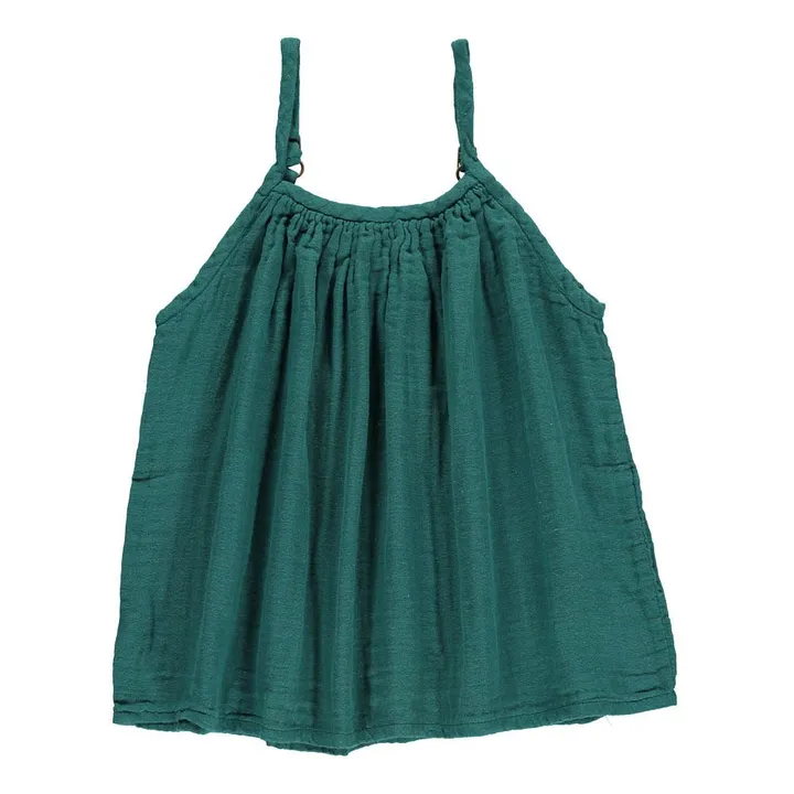 Numero 74 Top Coton Bio Mia | Vert sapin