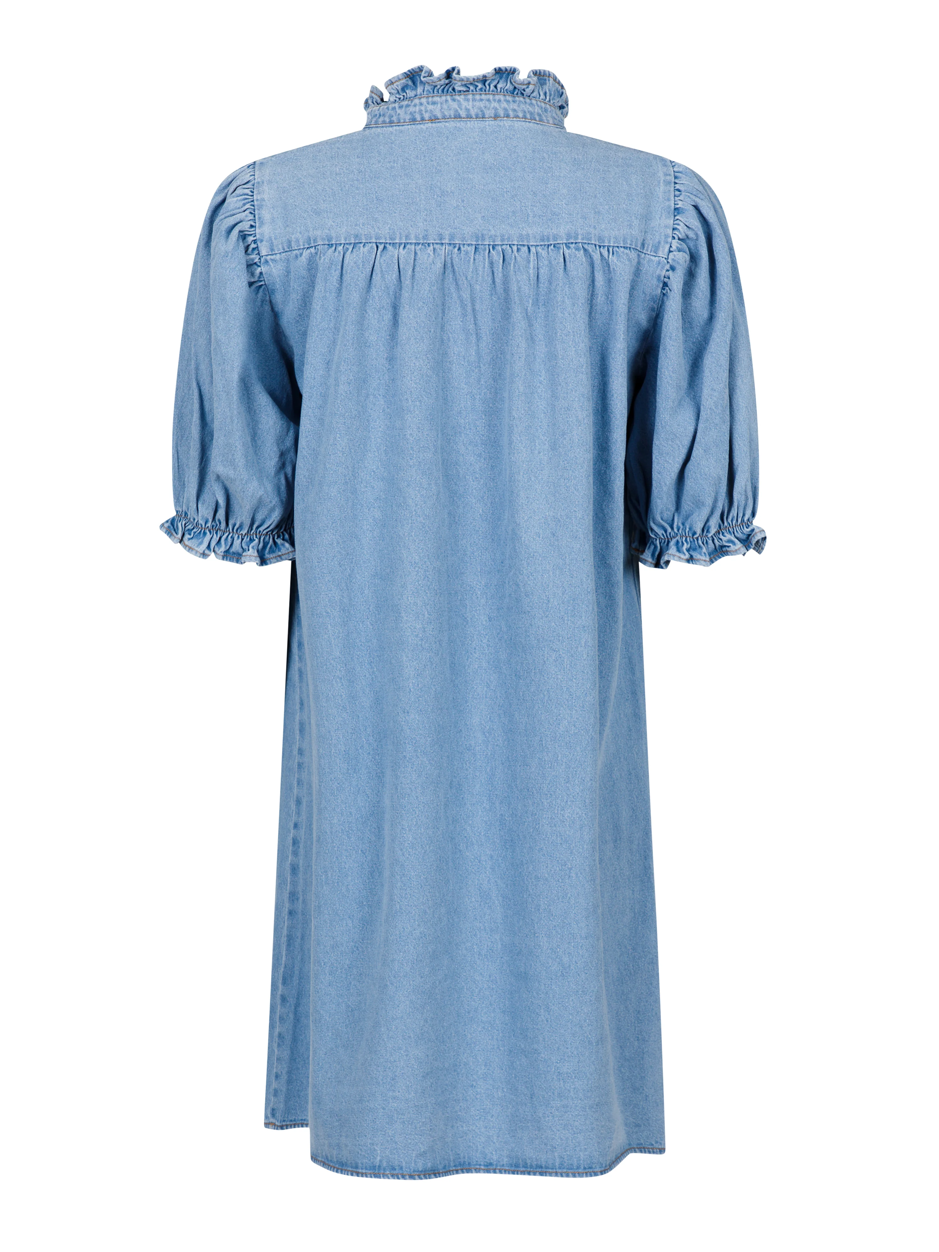 Neo Noir  Alma kort denimkjole - Stonewash