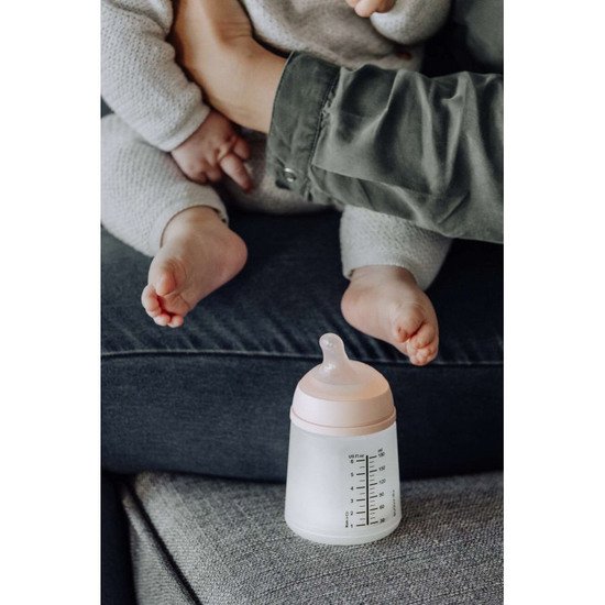 Biberon Anti-colique zéro zéro   Rose        180 ml   de               Suavinex