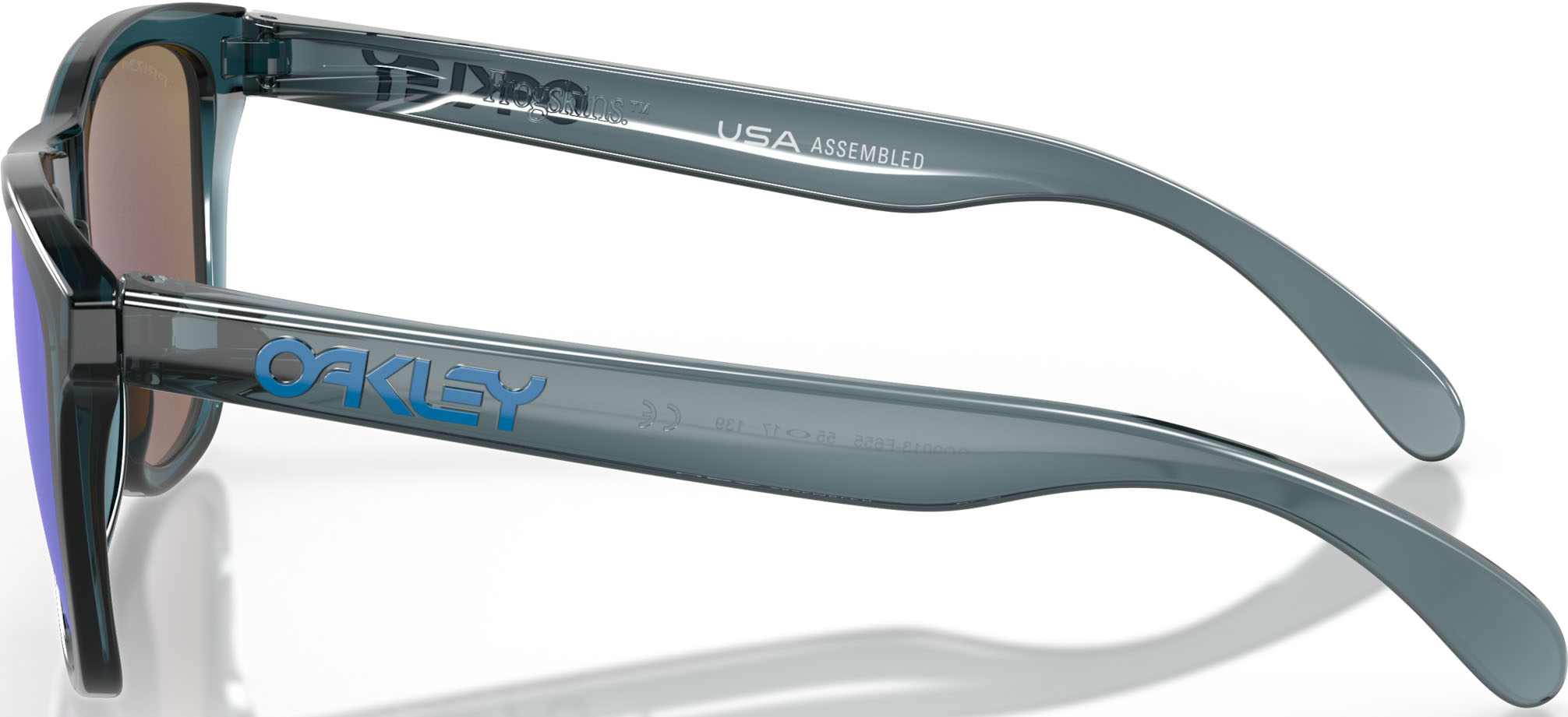 Frogskins F655/Crystal Black w/Prizm Sapphire Iridium Polarized
