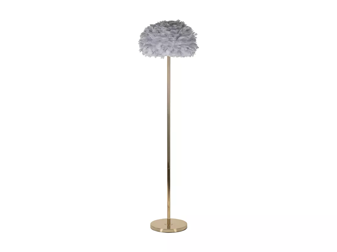LAMPADAIRE PLUMES SLIM GRIS d. 43X170 CM
