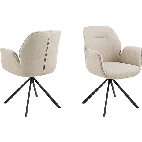 Aura spisebordsstol - lys beige