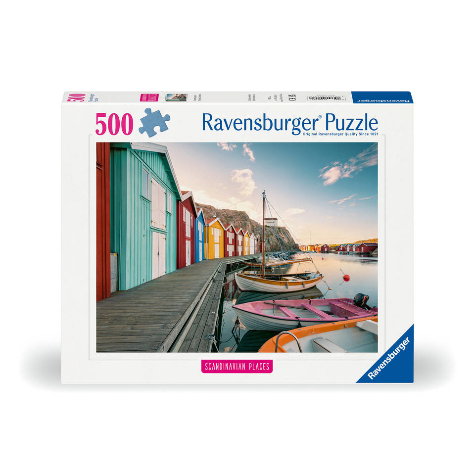 Ravensburger puzzel boothuizen in Smögen, Zweden - 500 stukjes