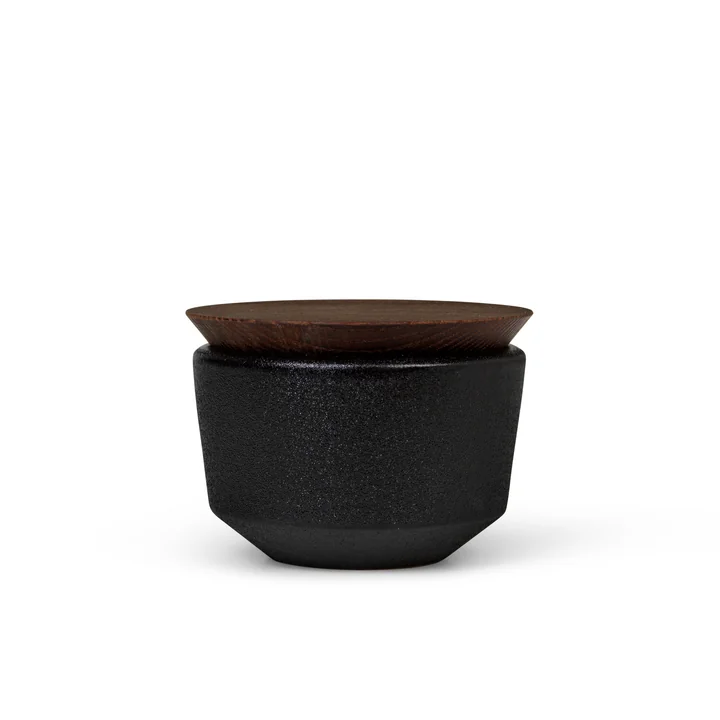 Rosendahl - RÅ Salzschale mit Deckel, 150 ml, schwarz
