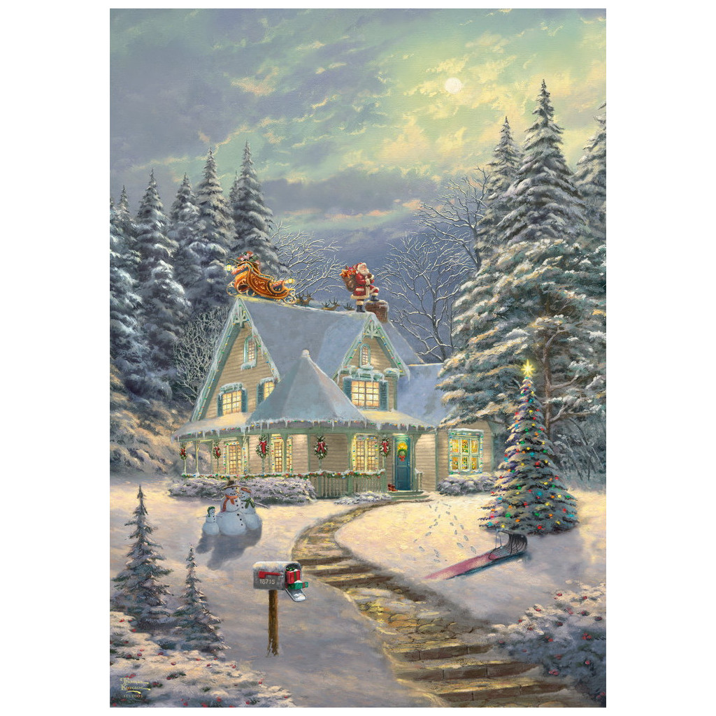 Puzzle Kinkade - Veillée de Noël - 1000 pièces