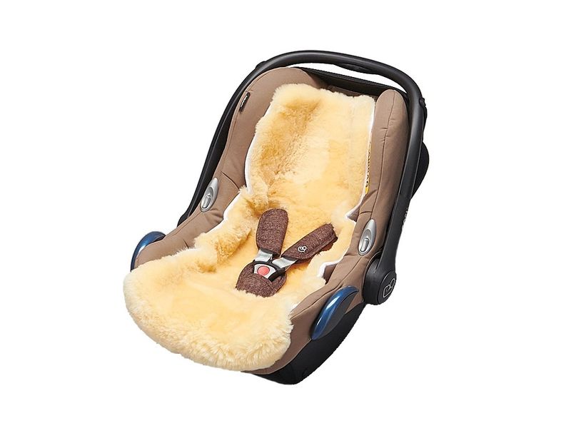 ZEWI bébé-jou Lammfell Einlage für Kinderwagen und Maxi-Cos Lammfelleinlage für Kinder