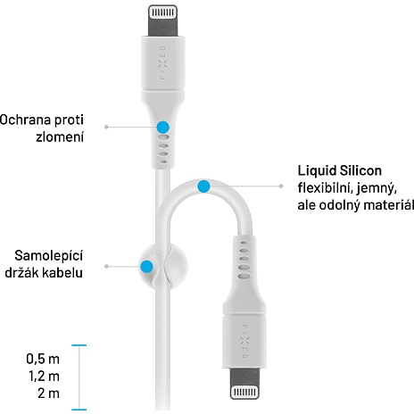 Fixed FIXDLS-CL2-WH USB-C til lightning kabel - hvid