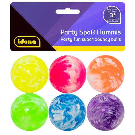 Idena Kinder Partyartikel Flummis 6 Stück