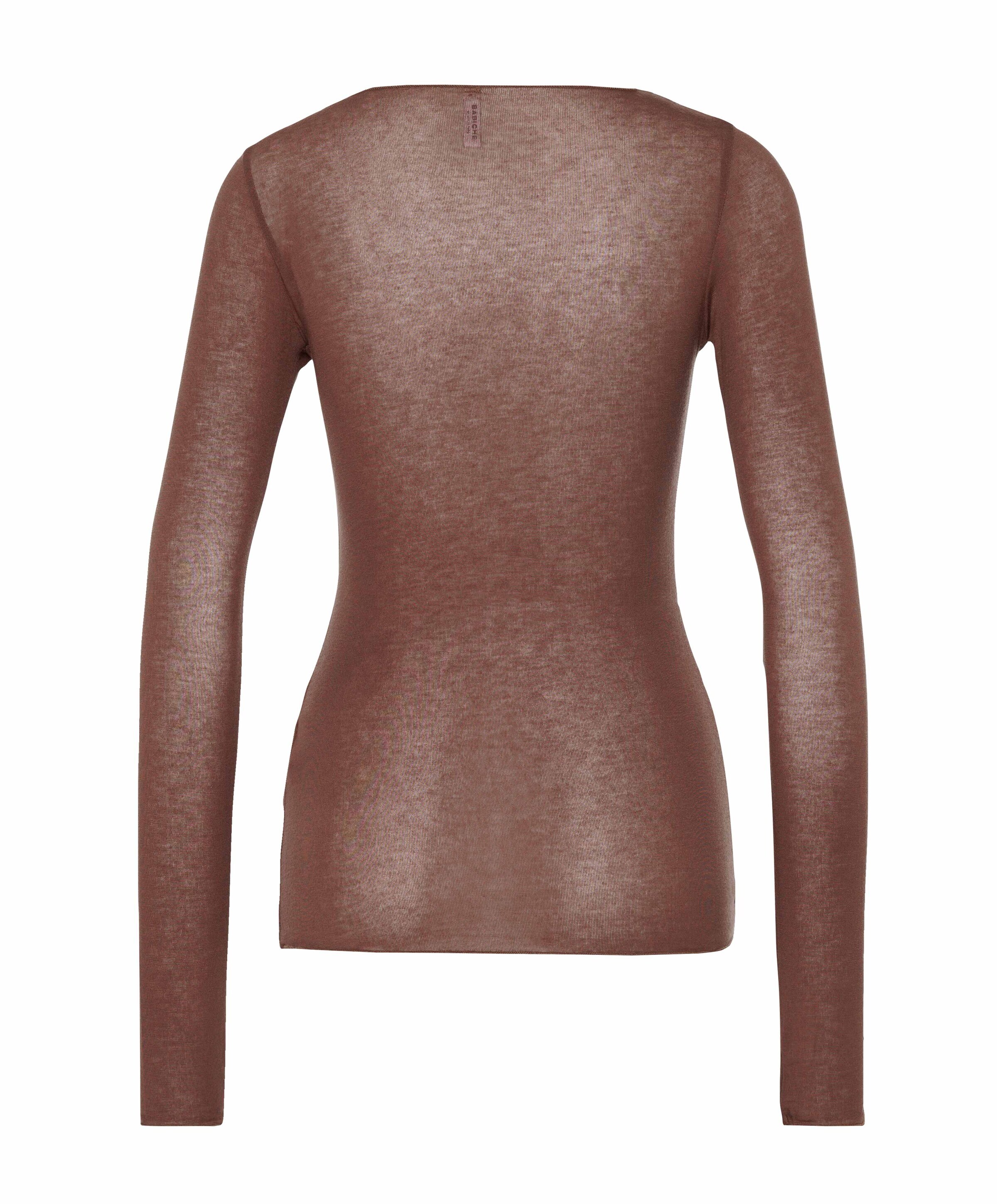 Babiche Dames longsleeve bruin