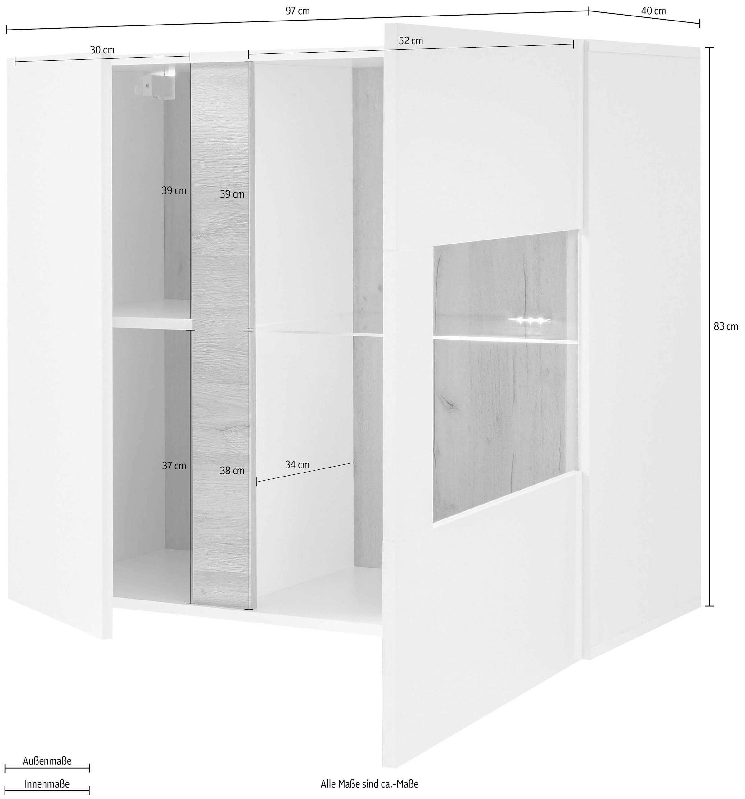 INOSIGN Hängevitrine »CLAiR Hängevitrine 20« Höhe 83 cm