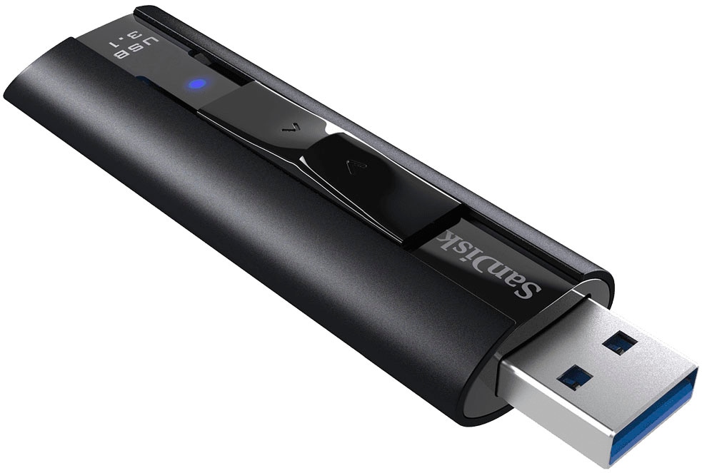 Sandisk USB-Stick »Cruzer Extreme Pro 128GB, USB 3.1, 420MB/s« (128GB GB USB 3.1 Lesegeschwindigkeit 420 MB/s)