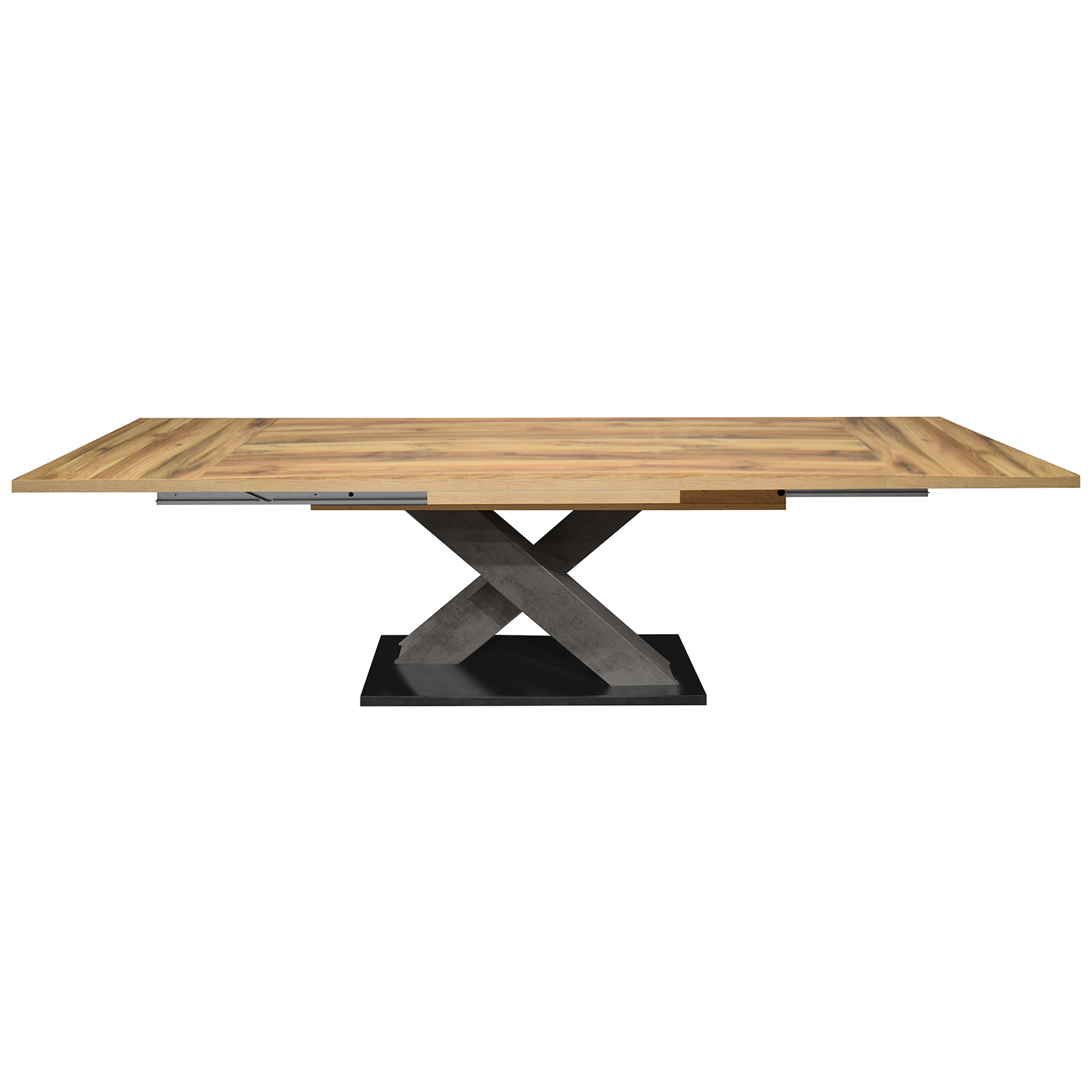 Esstisch - Plankeneiche - graphit - ausziehbar - 160 cm