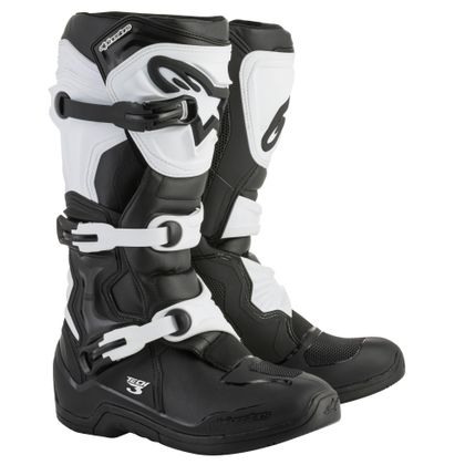 Bottes cross Alpinestars TECH 3 - BLACK WHITE 2023 - Noir / Blanc