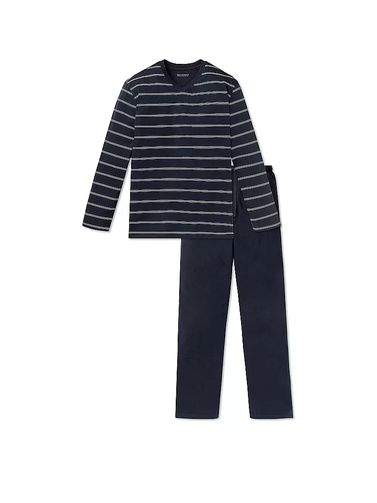 SCHIESSER Pyjama  blau