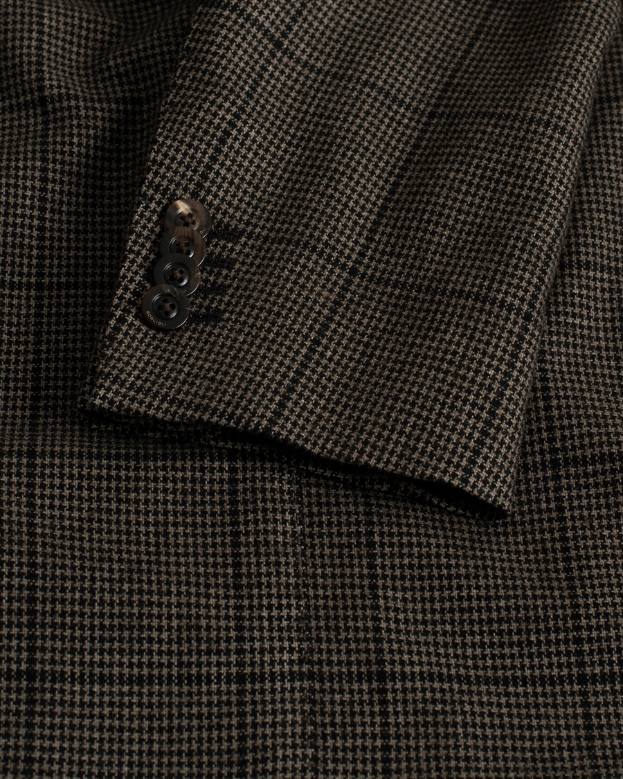 Boglioli K Jacket Wool Check Blazer Brown