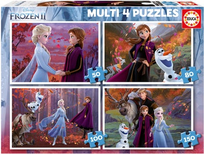Educa Disney Frozen Puslespill 4-in-1