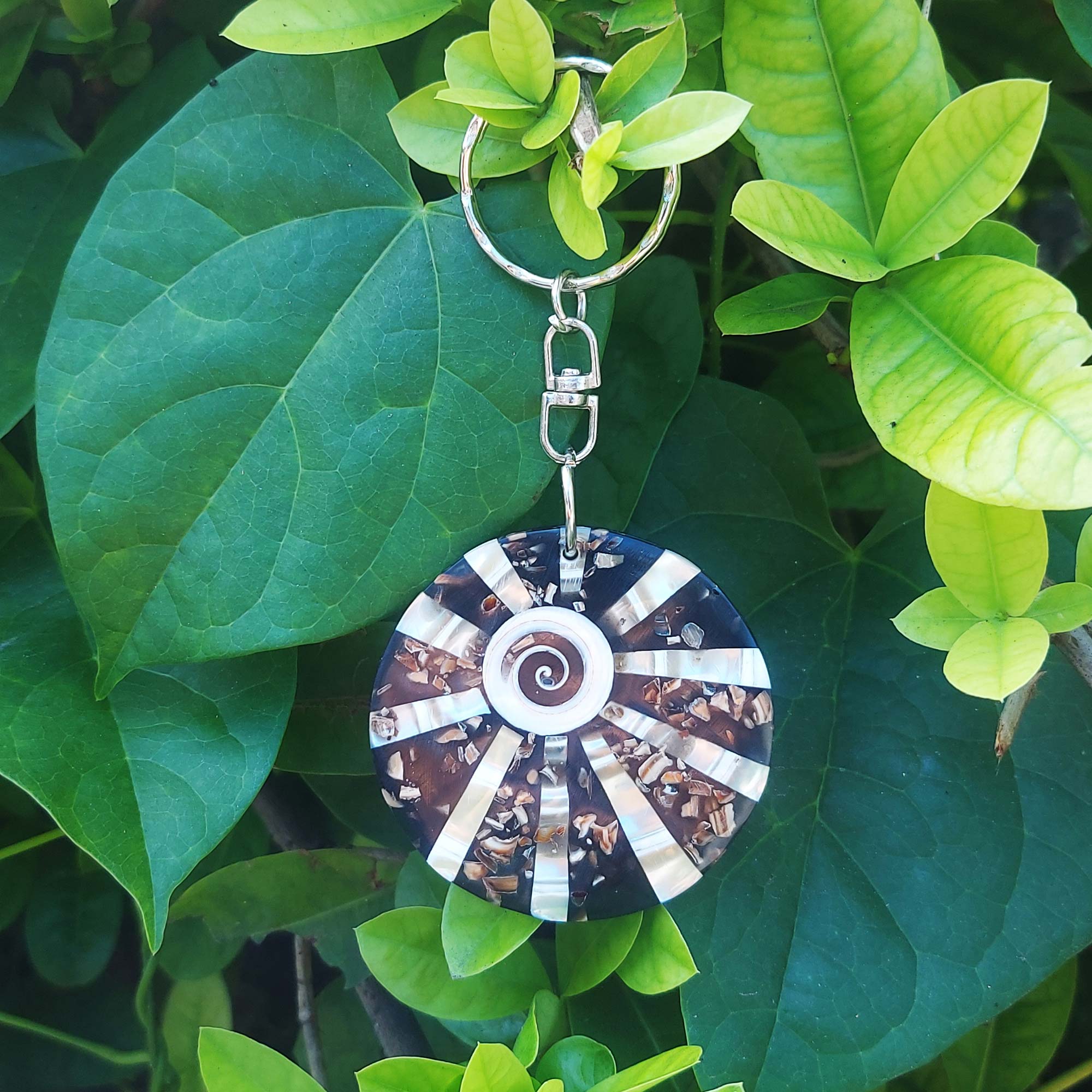 Schlüsselanhänger 'Sonne', Perlmutt, Ø 4 cm günstig bestellen
