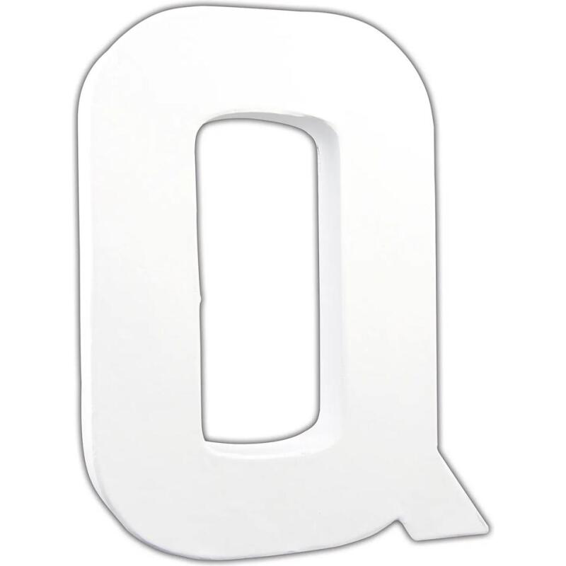 Lettre Q 20,5cm - Blanc
