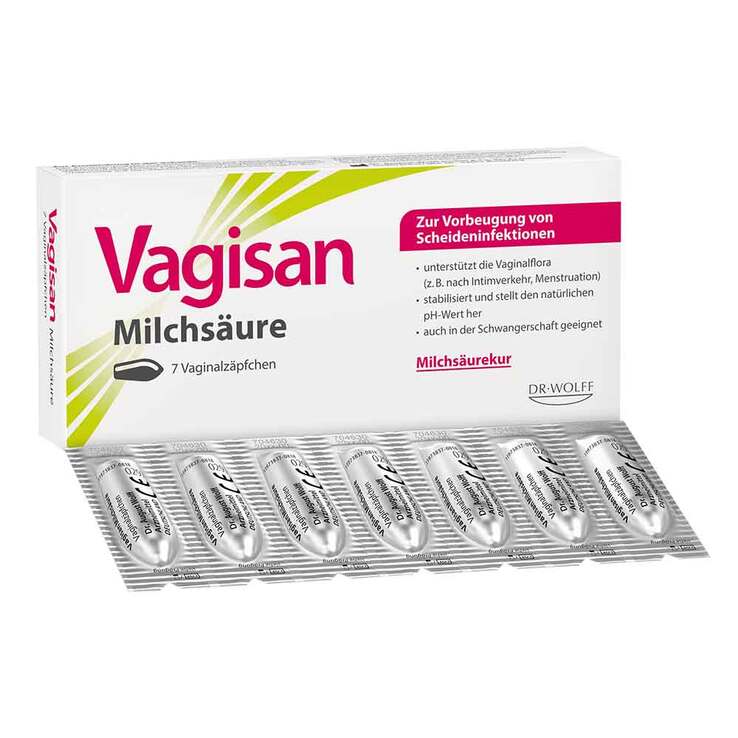 Vagisan Milchsäure Vaginalzäpfchen, 7 St